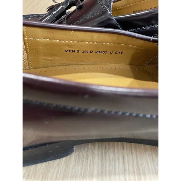 Cole Haan Burgundy Tassel Loafers Mens 8.5 Pinch Penny Leather Dress Shoes Slip main image 8